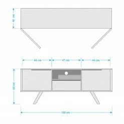 Studio Copenhagen Meuble TV Loca III - Blanc / Chêne -loftscape Boutique 1000005413 180606 13190001 GALLERYIMAGES P000000001000005413
