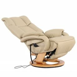 Modoform Fauteuil de relaxation Casey - Cuir véritable / Imitation cuir - Crème -loftscape Boutique 1000005892 200324 13583500004 DETAILS P000000001000005892
