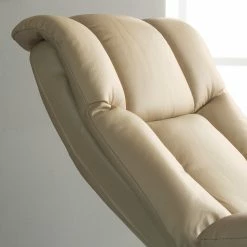 Modoform Fauteuil de relaxation Casey - Cuir véritable / Imitation cuir - Crème -loftscape Boutique 1000005892 200324 13583700006 DETAILS P000000001000005892