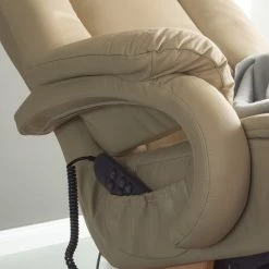 Modoform Fauteuil de relaxation Casey - Cuir véritable / Imitation cuir - Crème -loftscape Boutique 1000005892 200324 13583800007 DETAILS P000000001000005892