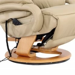 Modoform Fauteuil de relaxation Casey - Cuir véritable / Imitation cuir - Crème -loftscape Boutique 1000005892 200324 13584200012 DETAILS P000000001000005892