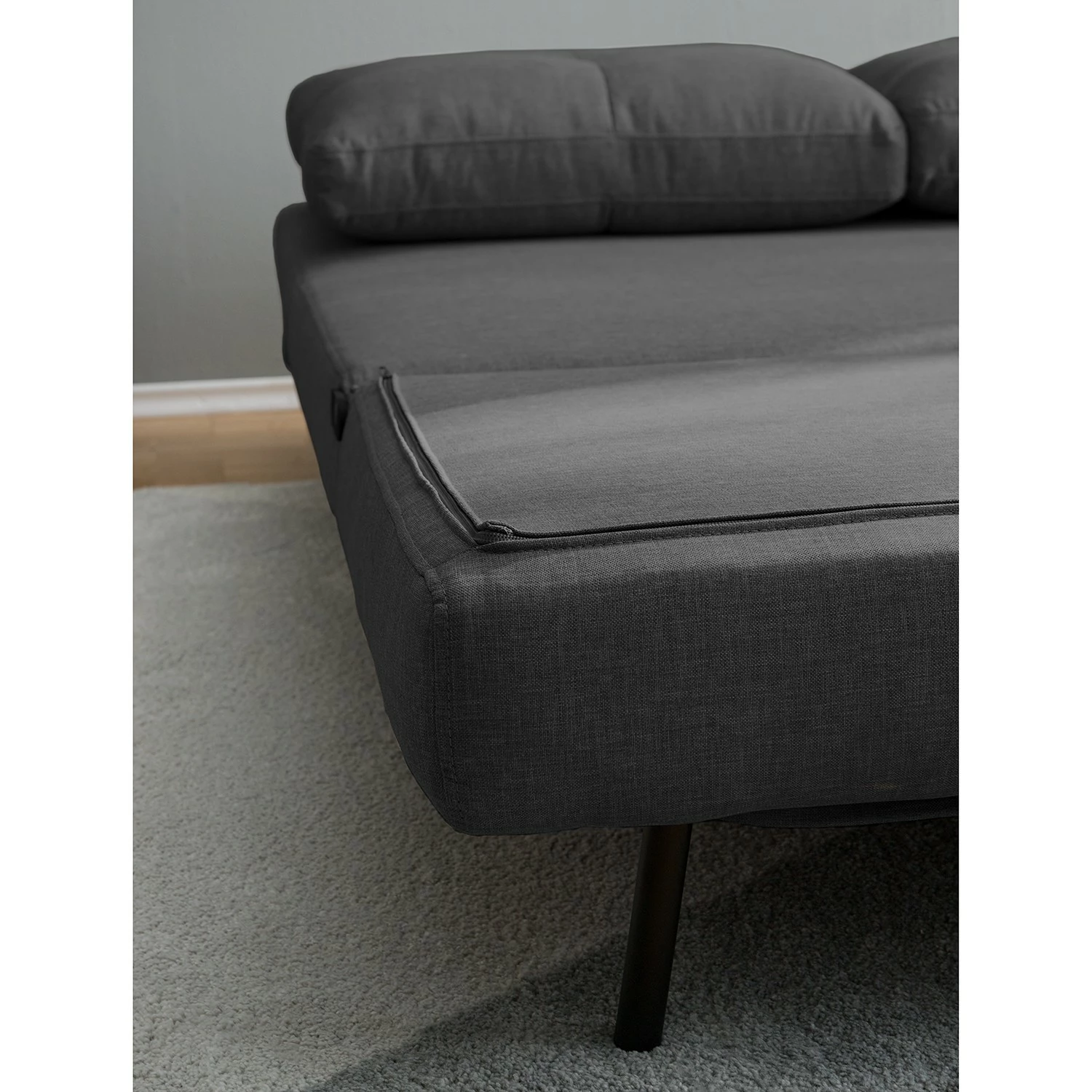 Fredriks Canapé convertible Newheaven Tissu - Tissu Lyn: Gris foncé 21 Fredriks Canapé convertible Newheaven Tissu - Tissu Lyn: Gris foncé – Image 19