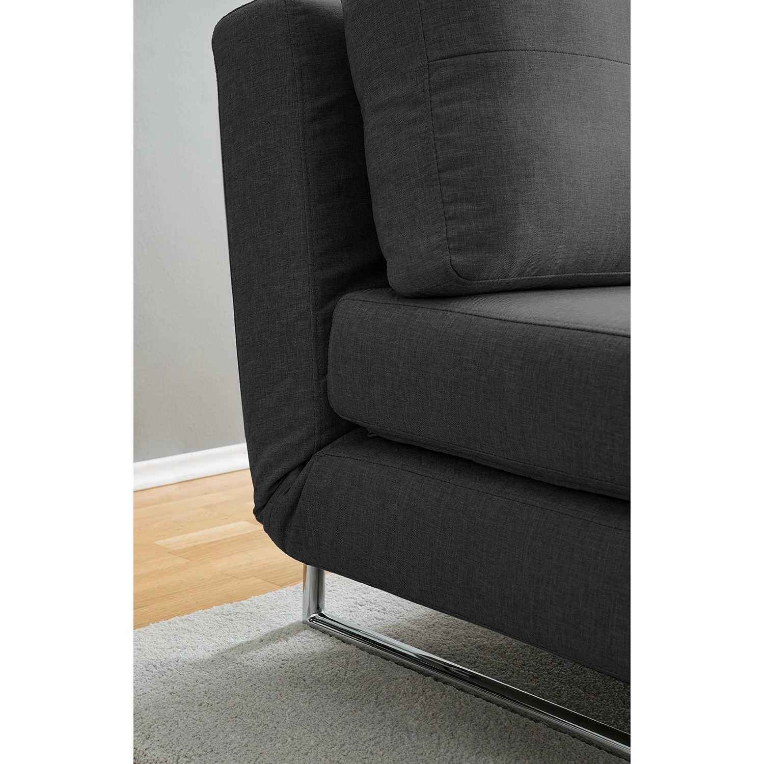 Fredriks Canapé convertible Newheaven Tissu - Tissu Lyn: Gris foncé 19 Fredriks Canapé convertible Newheaven Tissu - Tissu Lyn: Gris foncé – Image 17