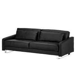 Loftscape Canapé convertible Club - Imitation cuir - Noir