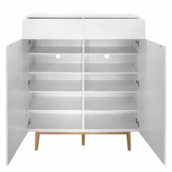 Mørteens Meuble à chaussures Lindholm II - Partiellement en chêne massif - Blanc -loftscape Boutique 1000008078 190401 10061600010 GALLERYIMAGES P000000001000008078