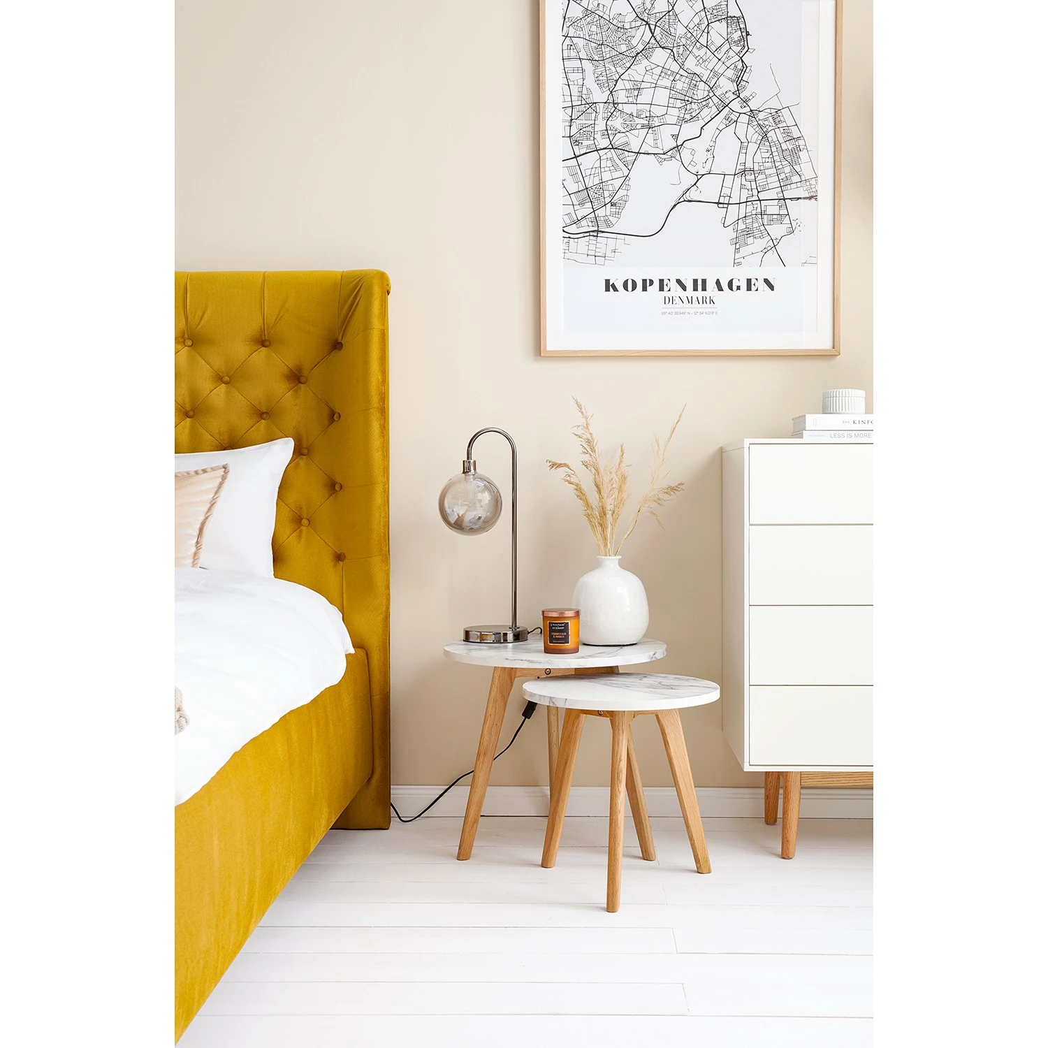 Mørteens Table dappoint Nilla II (2 éléments) - Imitation marbre blanc 4 Mørteens Table dappoint Nilla II (2 éléments) - Imitation marbre blanc – Image 2