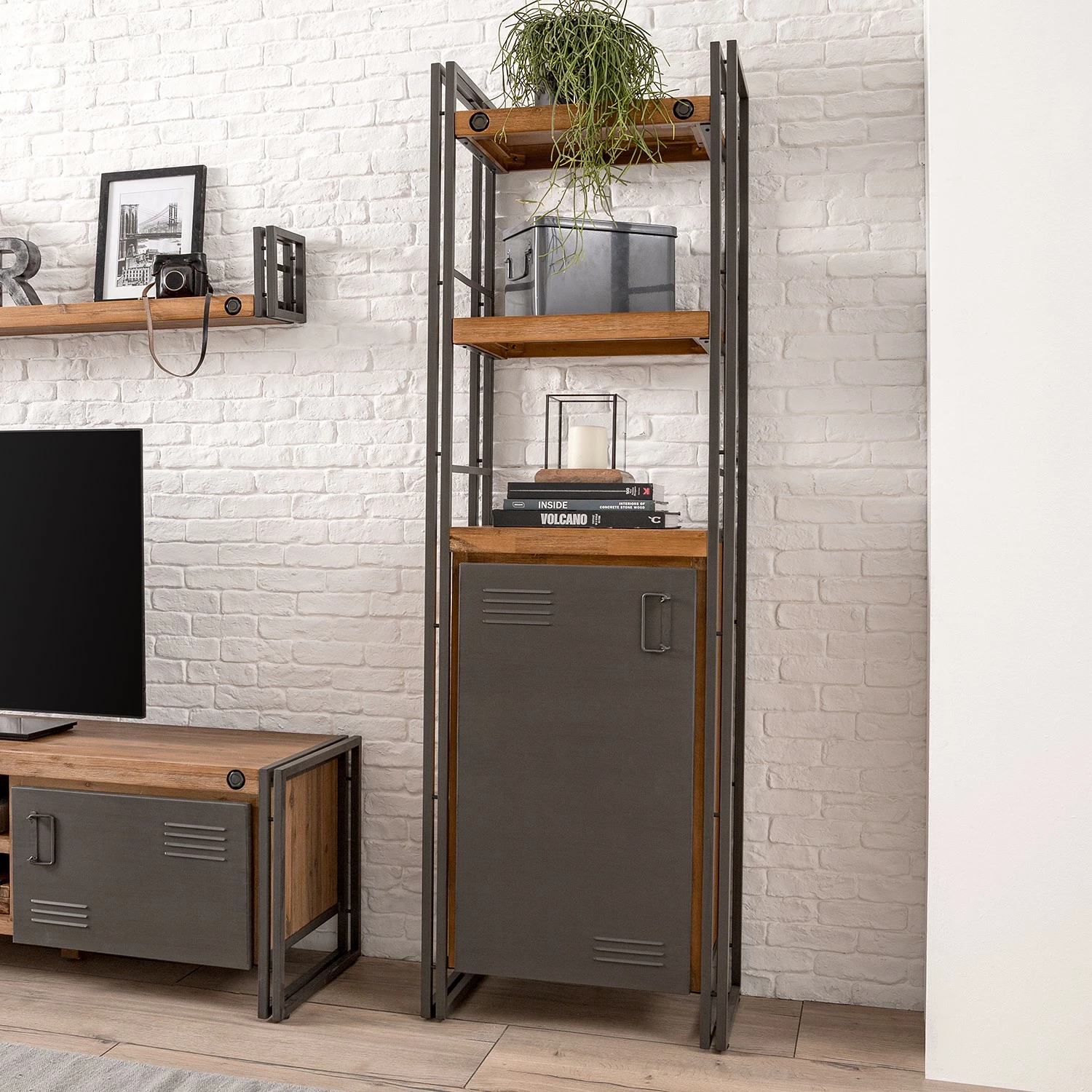 Ars manufacti Étagère Manchester - Acacia massif / Métal 6 Ars manufacti Étagère Manchester - Acacia massif / Métal – Image 4