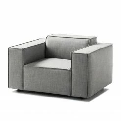 Fauteuil Kinx Tissu - Tissu Milan : Gris clair -loftscape Boutique 1000011521 180619 15563503 GALLERYIMAGES P000000001000011521