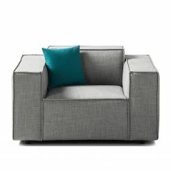 Fauteuil Kinx Tissu - Tissu Milan : Gris clair -loftscape Boutique 1000011521 180619 15563504 GALLERYIMAGES P000000001000011521
