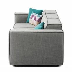 Canapé Kinx (3 places) Tissu - Tissu Milan : Gris clair -loftscape Boutique 1000011529 180619 15564559 GALLERYIMAGES P000000001000011529