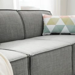 Canapé Kinx (3 places) Tissu - Tissu Milan : Gris clair -loftscape Boutique 1000011529 180619 15564666 GALLERYIMAGES P000000001000011529