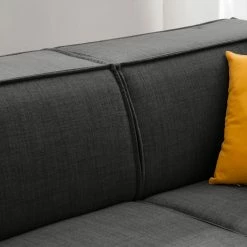 Canapé Kinx (2 places) - Tissu Milan : Anthracite - Sans fonction -loftscape Boutique 1000011644 180619 155717210 GALLERYIMAGES P000000001000011644