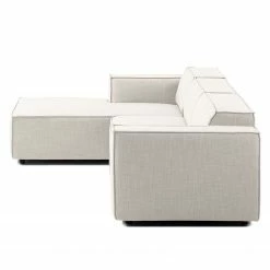 Canapé d'angle Kinx II - Tissu Milan : Blanc vieilli - Méridienne courte à gauche (vue de face) - Sans fonction -loftscape Boutique 1000011698 180619 155820615 GALLERYIMAGES P000000001000011698