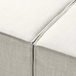 Canapé d'angle Kinx II - Tissu Milan : Blanc vieilli - Méridienne courte à gauche (vue de face) - Sans fonction -loftscape Boutique 1000011698 180619 155821621 GALLERYIMAGES P000000001000011698