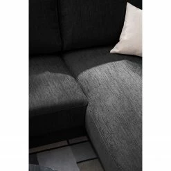 Fredriks Canapé panoramique Summer - Tissu Madu: Noir - Méridienne courte à droite / longue à gauche (vue de face) -loftscape Boutique 1000012450 201130 15533100195 DETAILS P000000001000012450