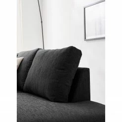 Fredriks Canapé panoramique Summer - Tissu Madu: Noir - Méridienne courte à droite / longue à gauche (vue de face) -loftscape Boutique 1000012450 201130 15533100196 DETAILS P000000001000012450