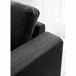 Fredriks Canapé panoramique Summer - Tissu Madu: Noir - Méridienne courte à droite / longue à gauche (vue de face) -loftscape Boutique 1000012450 201130 15533100197 DETAILS P000000001000012450