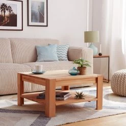 Ars Natura Table basse KimWOOD - Duramen de hêtre massif - Duramen de hêtre naturel huilé -loftscape Boutique 1000012718 190228 10121800017 MOOD GALLERYIMAGES P000000001000012718 mood