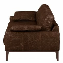 Ars manufacti Canapé Horley (3 places) - Cuir véritable - Marron foncé -loftscape Boutique 1000015077 211215 09202100056 DETAILS P000000001000015077