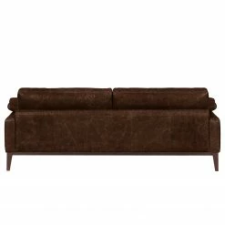 Ars manufacti Canapé Horley (3 places) - Cuir véritable - Marron foncé -loftscape Boutique 1000015077 211215 09202100067 DETAILS P000000001000015077