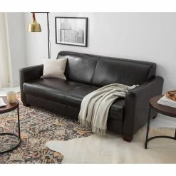 Maison Belfort Canapé Fragola (3 places) - Cuir véritable Marron foncé -loftscape Boutique 1000015214 201127 16483100049 MOOD DETAILS P000000001000015214 mood