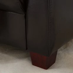 Maison Belfort Canapé Fragola (3 places) - Cuir véritable Marron foncé -loftscape Boutique 1000015214 201127 16483100053 DETAILS P000000001000015214