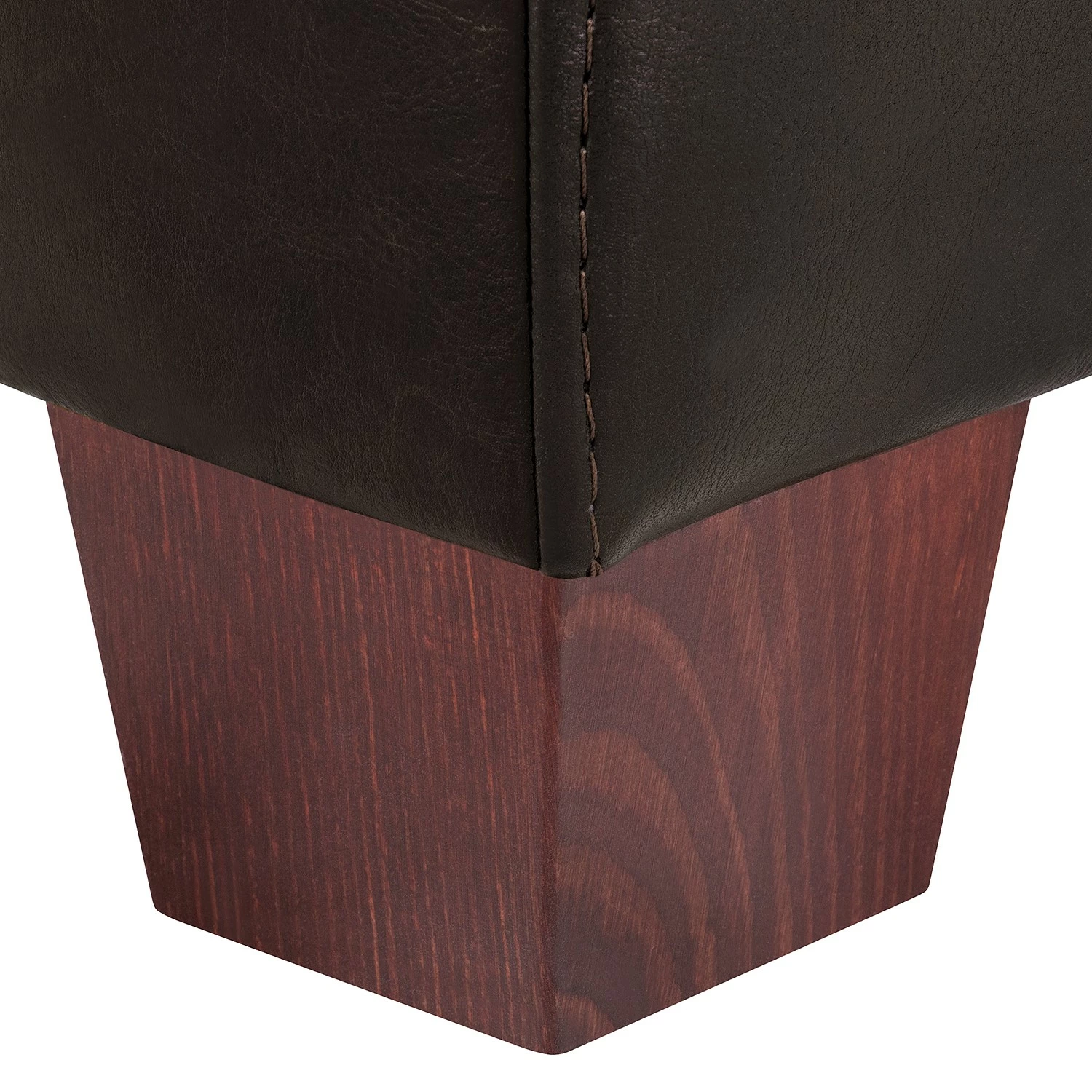 Maison Belfort Canapé Fragola (2 places) - Cuir véritable Marron foncé 10 Maison Belfort Canapé Fragola (2 places) - Cuir véritable Marron foncé – Image 8