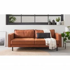 Ars manufacti Canapé 3 places FORT DODGE - Aspect cuir vieilli - Microfibre Yaka: Cognac 18 Ars manufacti Canapé 3 places FORT DODGE - Aspect cuir vieilli - Microfibre Yaka: Cognac -loftscape Boutique 1000015496 190607 09244400001 MOOD GALLERYIMAGES P000000001000015496 mood
