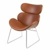 Fredriks Fauteuil Montola I - Imitation cuir - Cognac - Chrome -loftscape Boutique 1000015837 211007 121227000011 IMAGE P000000001000015837