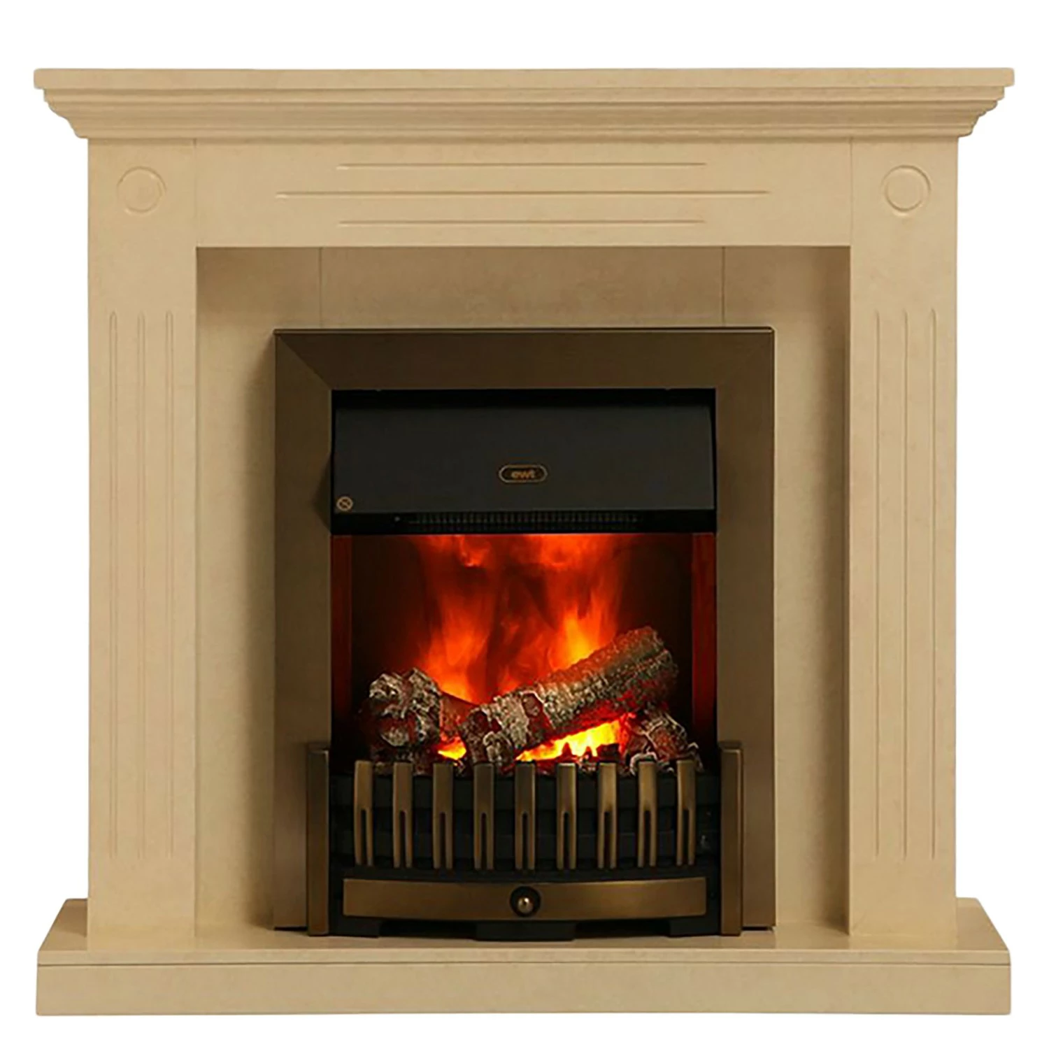 Montreux Cheminée électrique Washington - Crème / Beige marbré 6 Montreux Cheminée électrique Washington - Crème / Beige marbré – Image 4