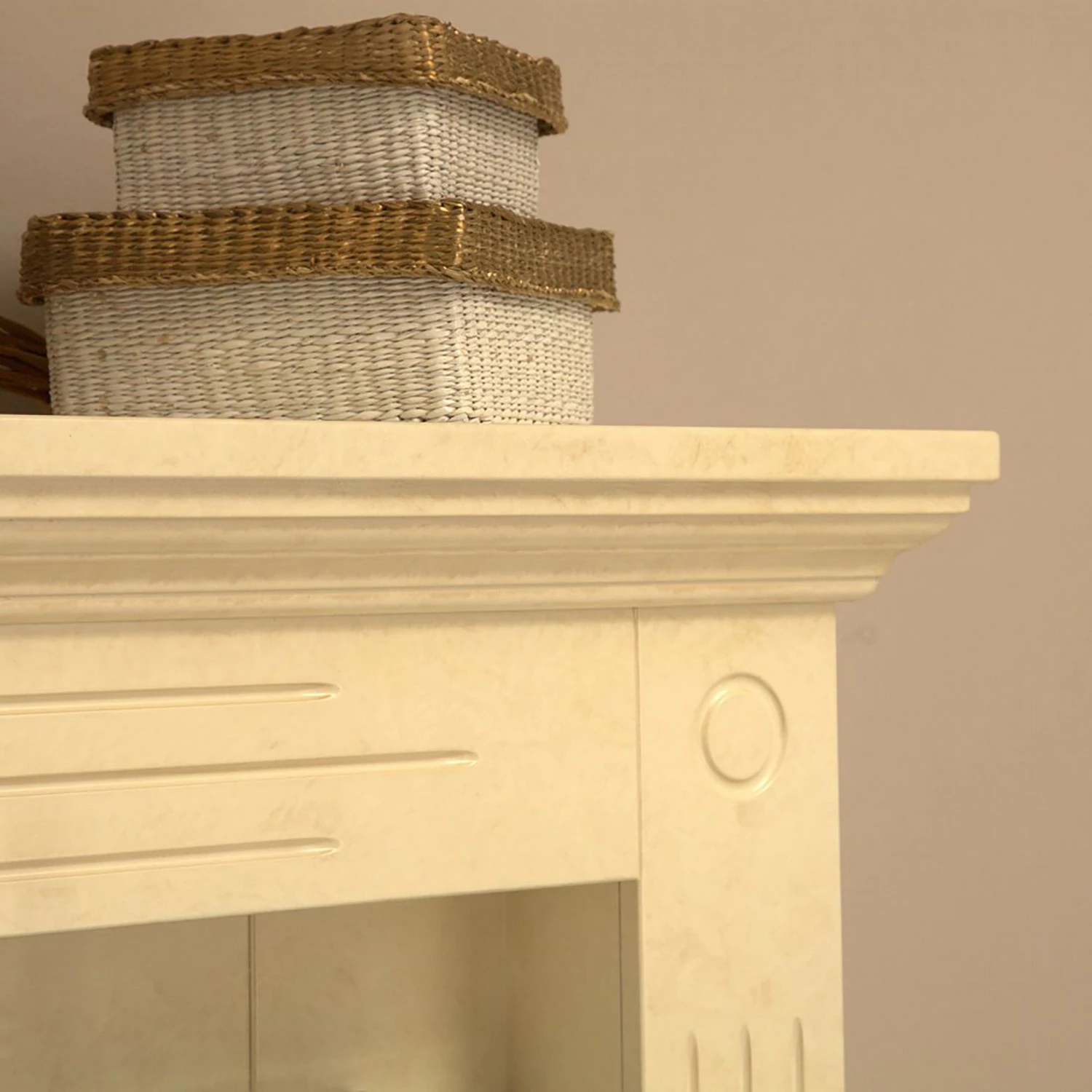 Montreux Cheminée électrique Washington - Crème / Beige marbré 10 Montreux Cheminée électrique Washington - Crème / Beige marbré – Image 8