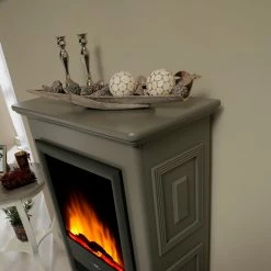 Montreux Cheminée électrique Waldhof - Tulipier partiellement massif - Gris -loftscape Boutique 1000017447 220614 071 DETAILS P000000001000017447