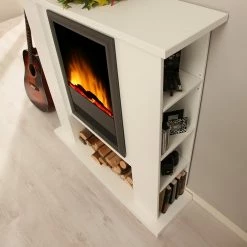 Montreux Cheminée électrique Marilyn - Blanc brillant - Verni -loftscape Boutique 1000017496 220614 050 DETAILS P000000001000017496