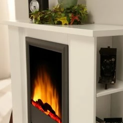 Montreux Cheminée électrique Marilyn - Blanc brillant - Verni -loftscape Boutique 1000017496 220614 053 DETAILS P000000001000017496