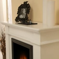 Montreux Cheminée électrique Osto - Vernis blanc brillant -loftscape Boutique 1000017536 220614 050 DETAILS P000000001000017536