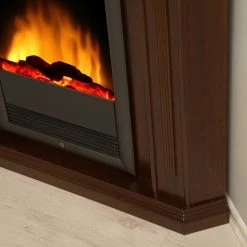 Montreux Cheminée électrique Neptun - Marron foncé -loftscape Boutique 1000017585 220614 047 DETAILS P000000001000017585