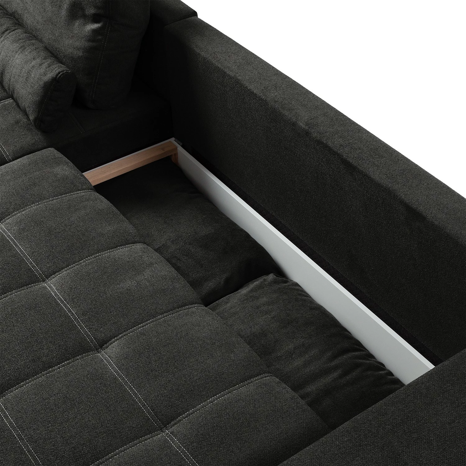 Fredriks Canapé d'angle Galilea (convertible) - Microfibre Bobil: Gris foncé 20 Fredriks Canapé d'angle Galilea (convertible) - Microfibre Bobil: Gris foncé – Image 18