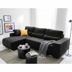 Fredriks Canapé d'angle Galilea (convertible) - Microfibre Bobil: Gris foncé 39 Fredriks Canapé d'angle Galilea (convertible) - Microfibre Bobil: Gris foncé -loftscape Boutique 1000021533 210615 16460700004 MOOD DETAILS P000000001000021533 mood