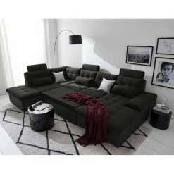 Fredriks Canapé panoramique Puntiro I - Tissu - Cuir synthétique Lilo / Tissu structuré Satur: Noit / Anthracite - Méridienne courte à droite / longue à gauche (vue de face) 39 Fredriks Canapé panoramique Puntiro I - Tissu - Cuir synthétique Lilo / Tissu structuré Satur: Noit / Anthracite - Méridienne courte à droite / longue à gauche (vue de face) -loftscape Boutique 1000021539 210614 18401900085 MOOD DETAILS P000000001000021539 mood