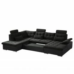 Fredriks Canapé panoramique Puntiro I - Tissu - Cuir synthétique Lilo / Tissu structuré Satur: Noit / Anthracite - Méridienne courte à droite / longue à gauche (vue de face) 45 Fredriks Canapé panoramique Puntiro I - Tissu - Cuir synthétique Lilo / Tissu structuré Satur: Noit / Anthracite - Méridienne courte à droite / longue à gauche (vue de face) -loftscape Boutique 1000021539 210614 18401900091 DETAILS P000000001000021539