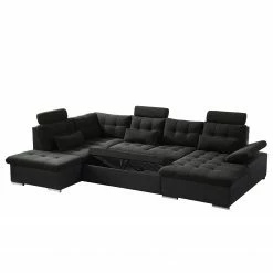 Fredriks Canapé panoramique Puntiro I - Tissu - Cuir synthétique Lilo / Tissu structuré Satur: Noit / Anthracite - Méridienne courte à droite / longue à gauche (vue de face) 46 Fredriks Canapé panoramique Puntiro I - Tissu - Cuir synthétique Lilo / Tissu structuré Satur: Noit / Anthracite - Méridienne courte à droite / longue à gauche (vue de face) -loftscape Boutique 1000021539 210614 18401900092 DETAILS P000000001000021539