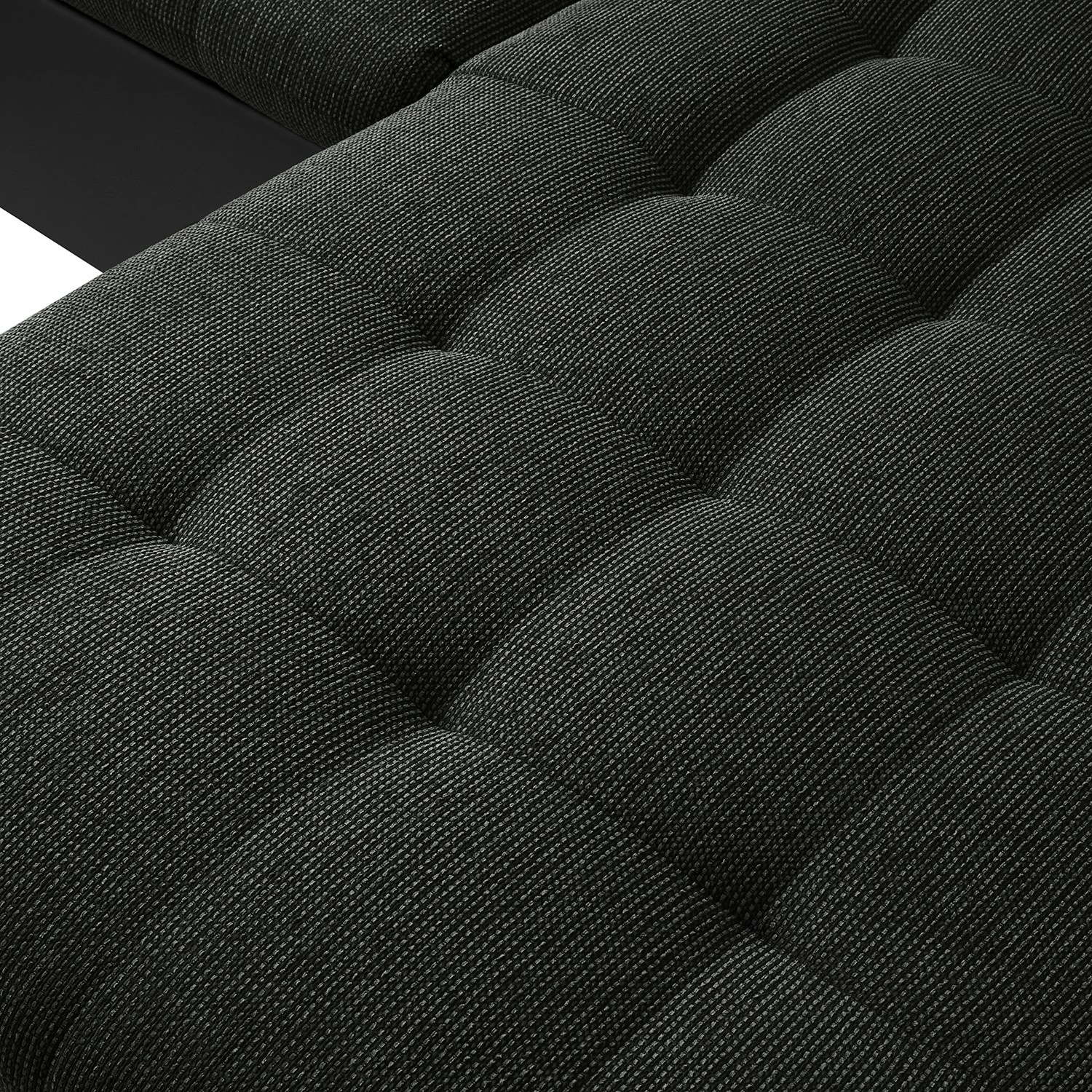 Fredriks Canapé panoramique Puntiro I - Tissu - Cuir synthétique Lilo / Tissu structuré Satur: Noit / Anthracite - Méridienne courte à droite / longue à gauche (vue de face) 28 Fredriks Canapé panoramique Puntiro I - Tissu - Cuir synthétique Lilo / Tissu structuré Satur: Noit / Anthracite - Méridienne courte à droite / longue à gauche (vue de face) – Image 26