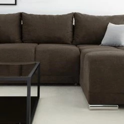 Fredriks Canapé d'angle Westwell (convertible) - Microfibre Bobil: Marron gris -loftscape Boutique 1000021717 210913 16352500036 DETAILS P000000001000021717