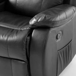 Modoform Fauteuil de cinéma Mendis (2 places) - Imitation cuir - Noir -loftscape Boutique 1000027315 201130 13573400232 DETAILS P000000001000027315