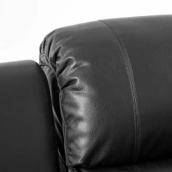 Modoform Fauteuil de cinéma Mendis (2 places) - Imitation cuir - Noir -loftscape Boutique 1000027315 201130 13573500236 DETAILS P000000001000027315