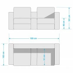 Modoform Fauteuil de cinéma Mendis (2 places) - Imitation cuir - Noir -loftscape Boutique 1000027315 201130 13573500241 SKETCH DETAILS P000000001000027315 sketch