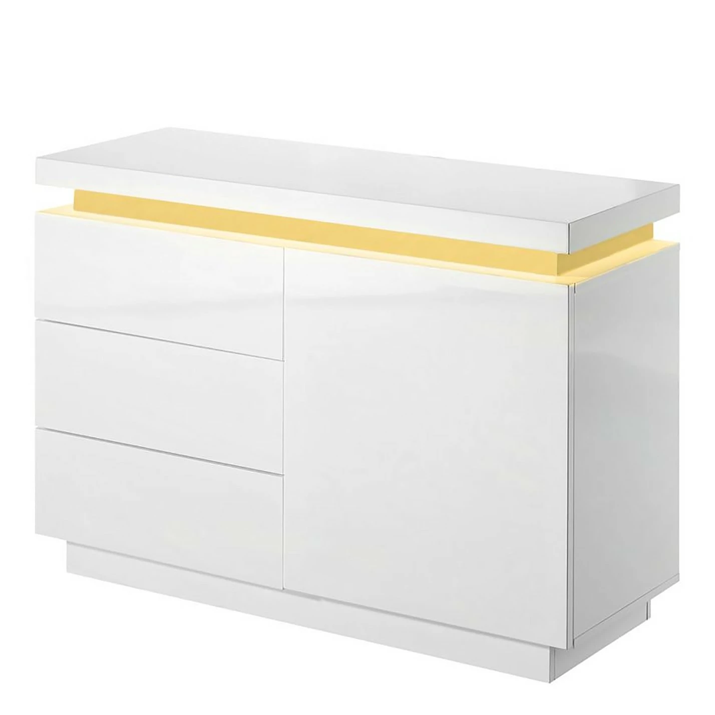 Fredriks Commode Emblaze II - avec éclairage - Blanc brillant 8 Fredriks Commode Emblaze II - avec éclairage - Blanc brillant – Image 6