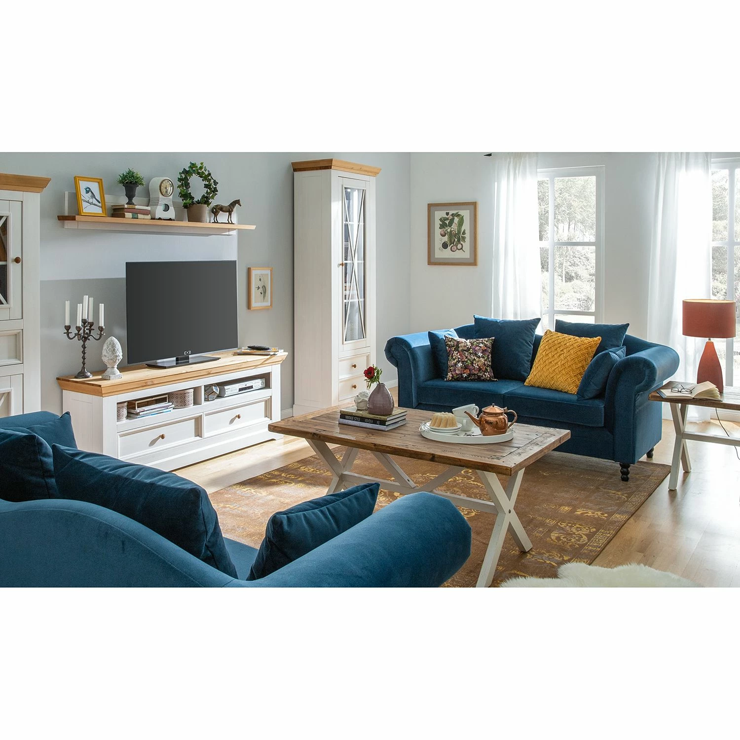 Jack & Alice Canapé York (2 places) - Bleu pétrole 4 Jack & Alice Canapé York (2 places) - Bleu pétrole – Image 2