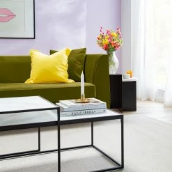 Jack & Alice Canapé Blomma (3 places) - Vert olive - Noyer -loftscape Boutique 1000031374 210608 06021000006 DETAILS P000000001000031374