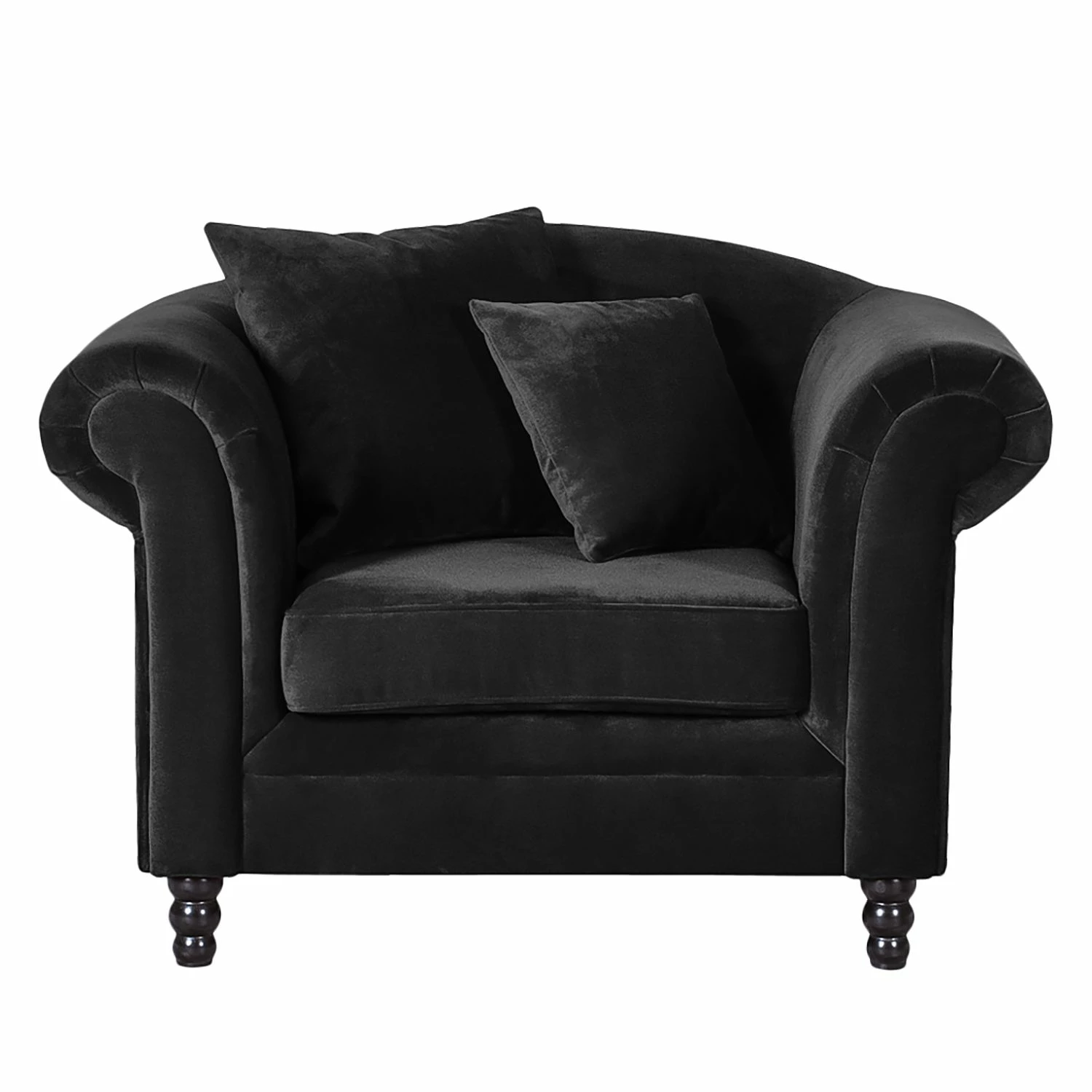 Jack & Alice Fauteuil York - Velours Anthracite 6 Jack & Alice Fauteuil York - Velours Anthracite – Image 4